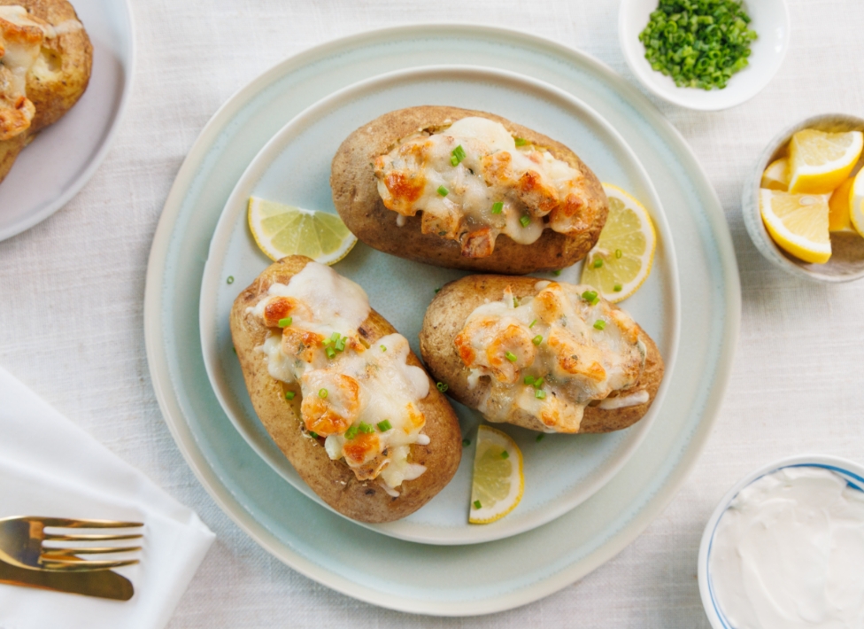 Loaded Seafood Baked Potato