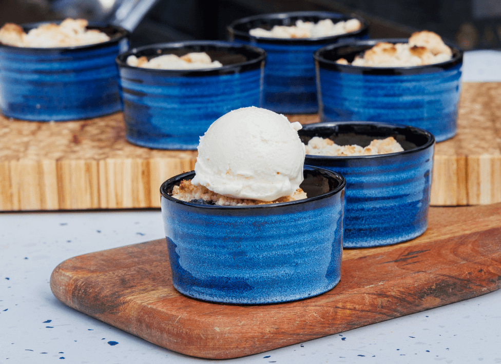 Grilled Peach Cobbler