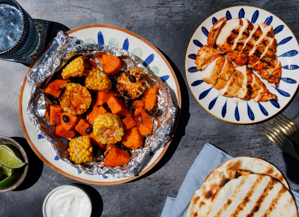 Southwest Veggie Foil Packets