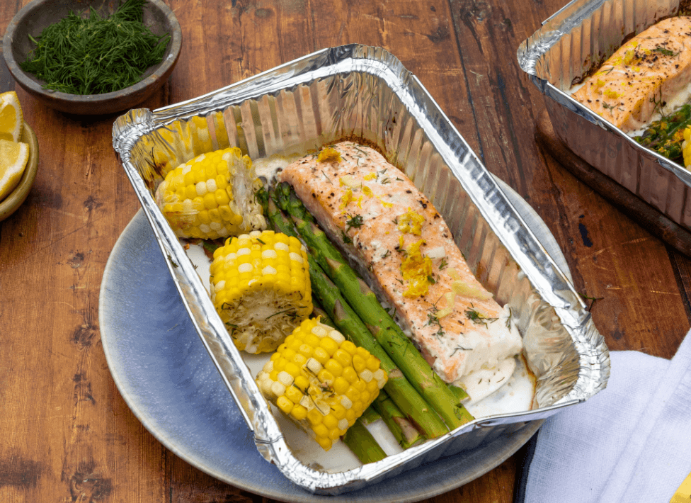 One-pan Salmon Foil Bake