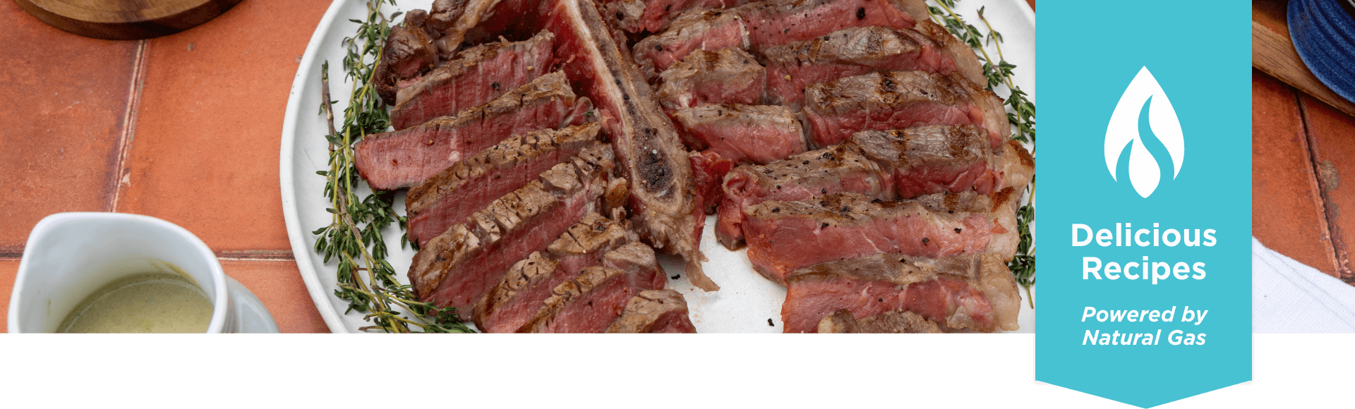 Porterhouse Steak with Creamy Blue Cheese Sauce